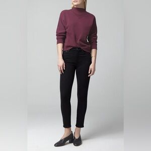 Citizens of Humanity
Rocket Crop Mid Rise Skinny in Plush Black